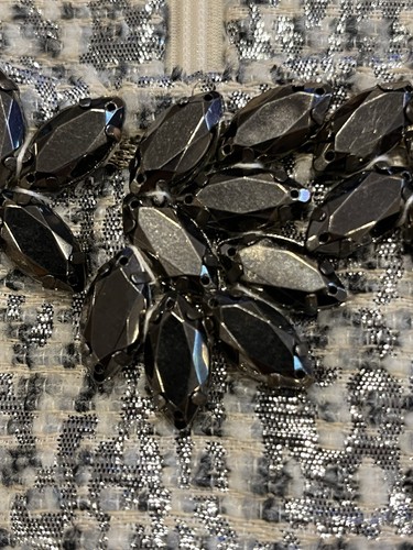 NWT! J.O.A. Short Cocktail Prom Formal Party Dress Metallic Silver Gray Size M - Picture 4 of 11