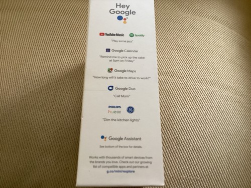 Google Nest Mini (2nd Generation) Smart Speaker - Chalk - Picture 3 of 4