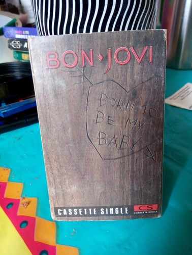 BON JOVI "BORN TO BE MY BABY" 1988 CASSETTE TAPE SINGLE ORIGINAL COLLECTIBLE - Picture 13 of 13