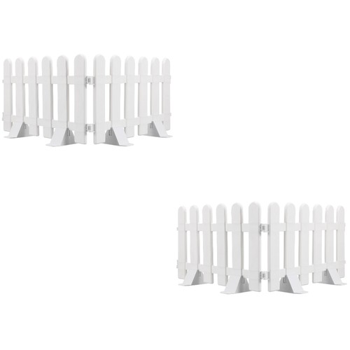 2 Pieces Yard Fence Baby Child Temporary Plastic Fencing Garden Bed Lattice