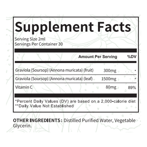 2x Soursop Graviola Drop- Immune Support, Digestive Support, Respiratory Health - Picture 6 of 10