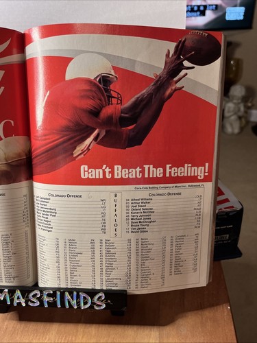 X2 1990 COLORADO vs NOTRE DAME 1. Januar ORANFE BOWL Fußballprogramm - Bild 3 von 3