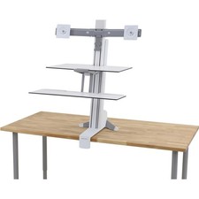 Ergotron WorkFit-S Sit-Stand Workstation for Dual 24" Displays w/ Worksurface