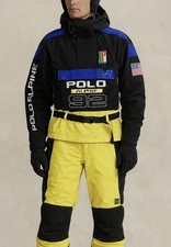 POLO RALPH LAUREN 1992 SKI Hoodie Mountain Jacket Blouson Men M Black