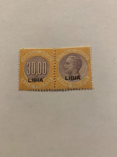 1910 Weights Measurement Brand & Brand Crown Watermark £30 New Libya