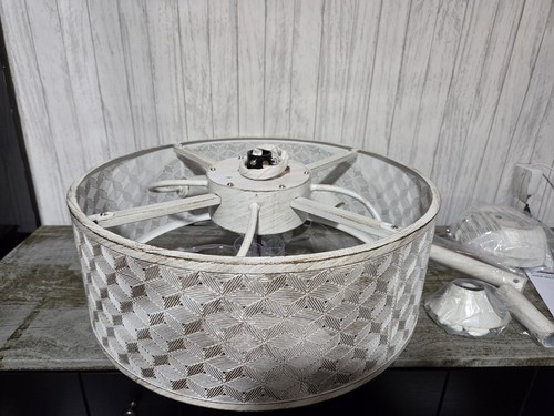 20" Caged Ceiling Fan with Lights, Boho Ceiling Fan with Remote - Picture 7 of 9