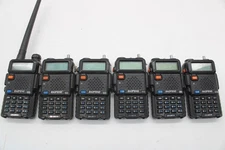 LOT OF 6 Boafeng 2-Way Radio Walkie Talkies UV-5RTP - UNTESTED