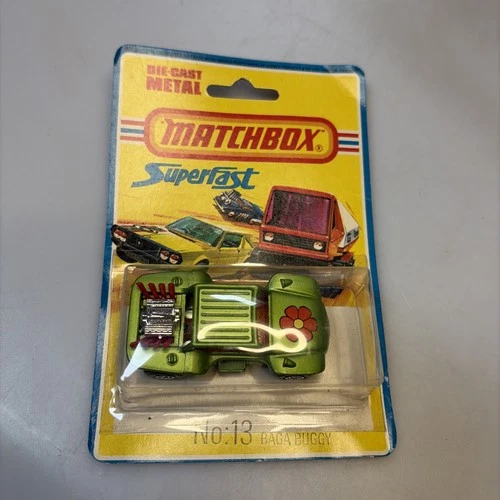 1975 Lesney SUPERFAST Matchbox Series #13 Baga Buggy Carded Blister Pack