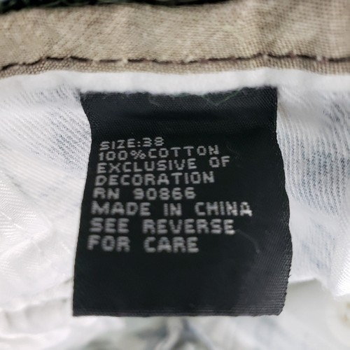 WearFirst Herren Cargo Shorts Bermuda Gr. 38 kariert 100% Baumwolle grau weiß  - Bild 4 von 9