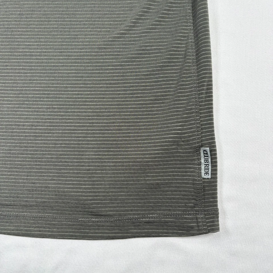 Camisa de Ciclismo Club Ride Hombres Grande Gris Polo 1/4 Cremallera Elastizada Rendimiento MTB Spin Foto 2 de 4