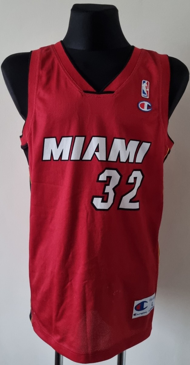 NBA Miami Heat Basketball Champion Red Jersey #32 Shaquille NBA Miami Heat Basketball Champion Red Jersey #32 Shaquille