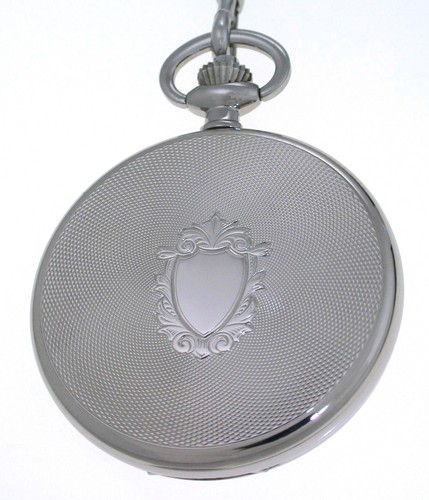 Regent Quartz Savonnette Taschenuhr mit Kette - kleine Sekunde UVP* 99,00 EUR - Picture 5 of 6