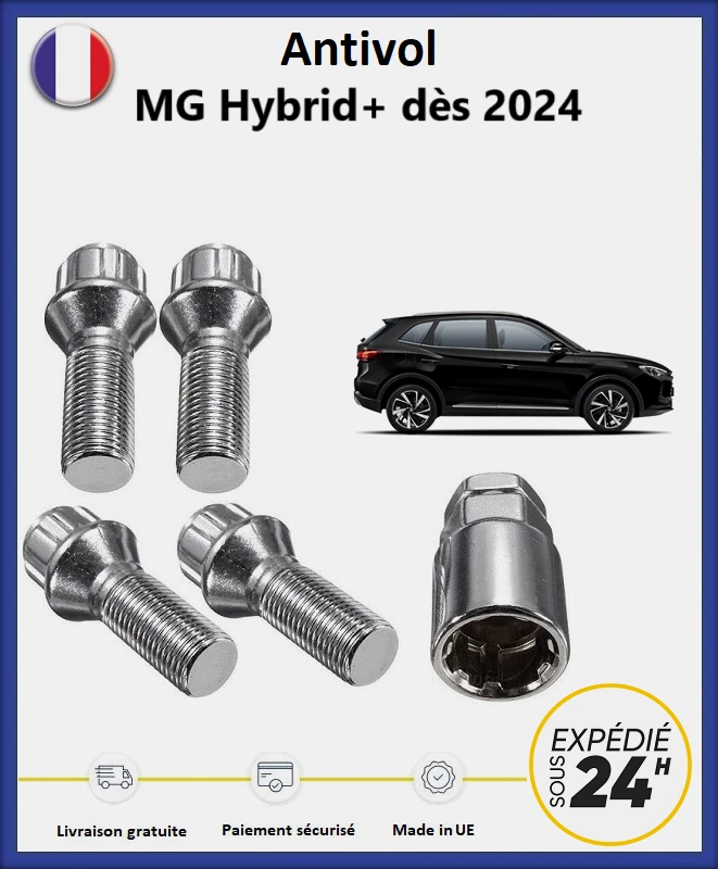 BIMECC Ecrous antivol de roues MG ZS Hybrid+ dès 2024