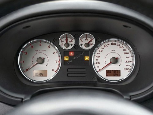 Per Seat Cordoba I Fl 1999-2002 Anelli al quadro strumenti in alluminio lucido - Picture 5 of 9