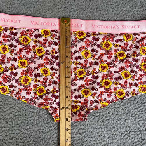Victoria's Secret Mutandine XXL Rosa Floreale Shortie Ragazzo Mutandine Biancheria Intima - Foto 9 di 14