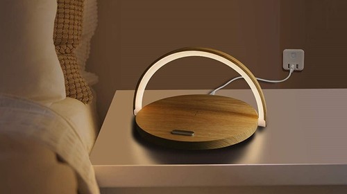 SLENWINGS LED Lámpara Cargador Inalámbrico Smartphone Soporte 3 en 1 Certificado Qi JAPÓN - Imagen 12 de 12