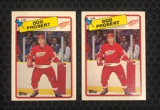 🏒 (2) - 1988-89 Topps Hockey #181 - Bob Probert - Detroit Red Wings 🏒