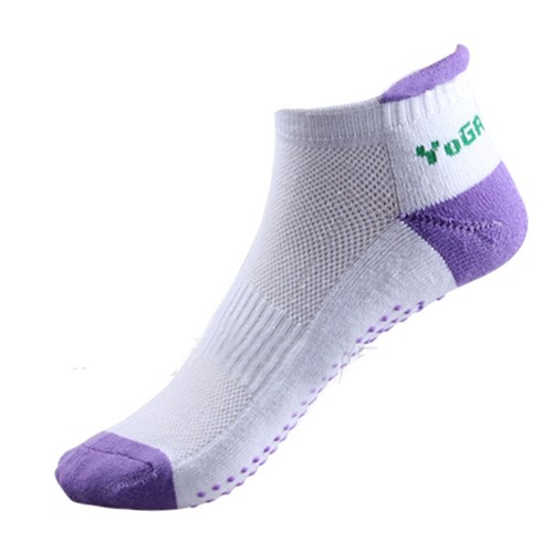 Calzino da esercizio antiscivolo premium per palati yoga barra balletto barra cotone caviglia - Foto 13 di 17