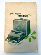 Original 1954 Underwood Typewriter Manual/Booklet 