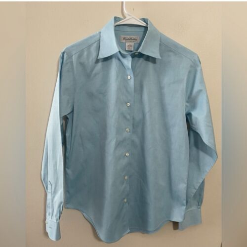 Brooks Brothers Women’s 100 % Cotton Non-Iron Button Down Long Sleeve Shirt Sz 4