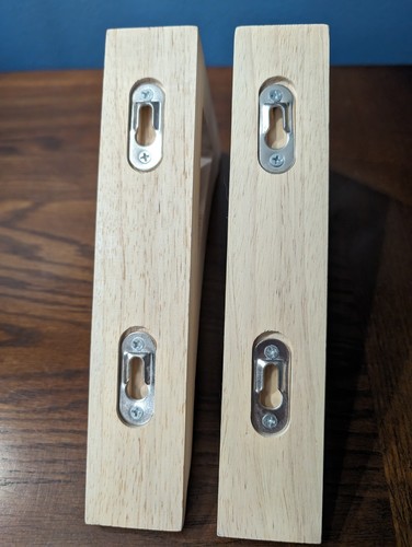 Pair (2) Solid Wood Shelf Brackets - New Open Box - 9" x 6" x 1.75" - Picture 10 of 11