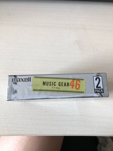 2er Pack Maxell Music Gear 46 Type I Blank Cassette Tape Made in Japan - Bild 2 von 4