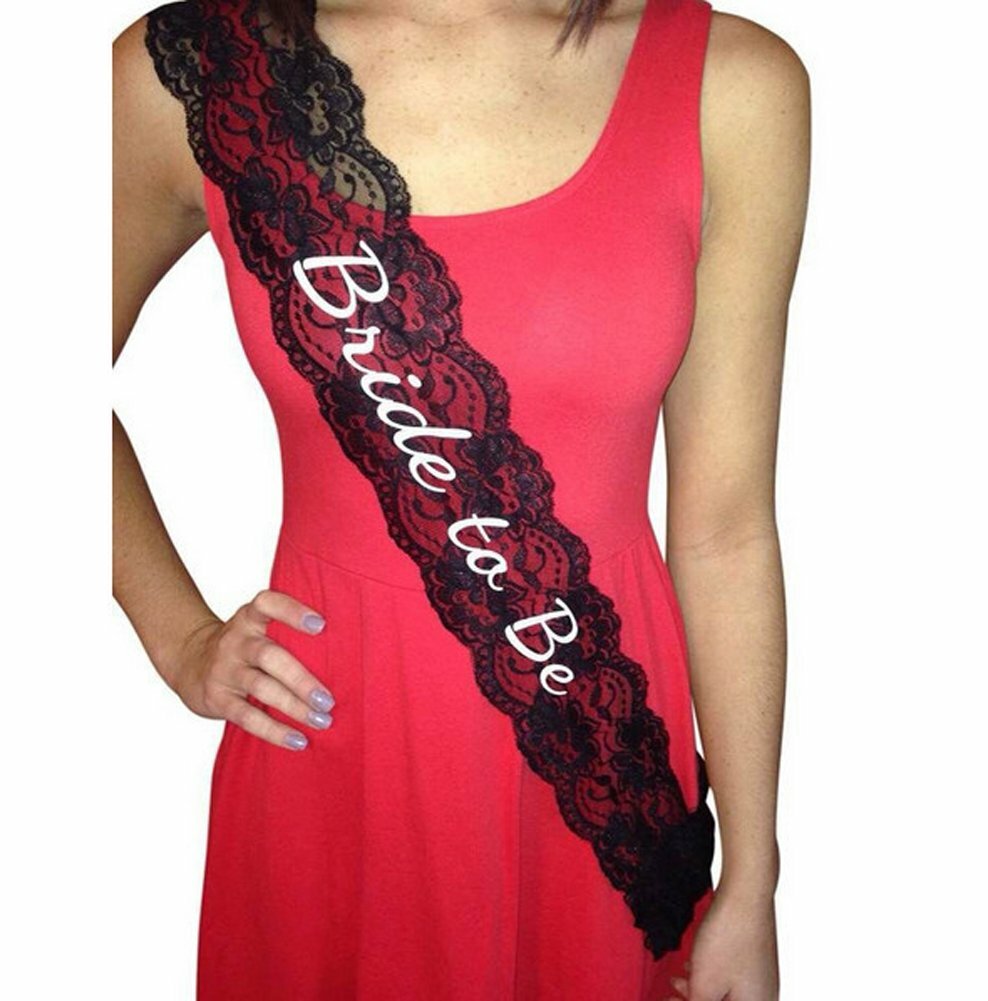 Bride to be lace deals sash