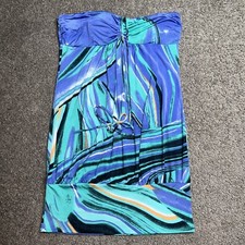 Women’s Medium Cheslen Vintage Halter Mini Dress Multicolor