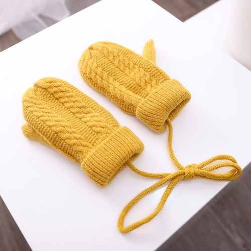 3 Pcs Kids Winter Beanie Hat Scarf Gloves Set Knitted Thick Warm Fleece Lined - Picture 9 of 9