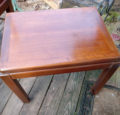 Mid Century Lane Walnut End Table Side Table (LA49)