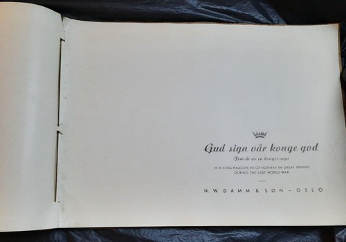 KING HAAKON VII OF NORWAY IN GREAT BRITAIN WWII PHOTOGRAPH BOOK, EXTREMELY RARE! - Picture 12 of 15