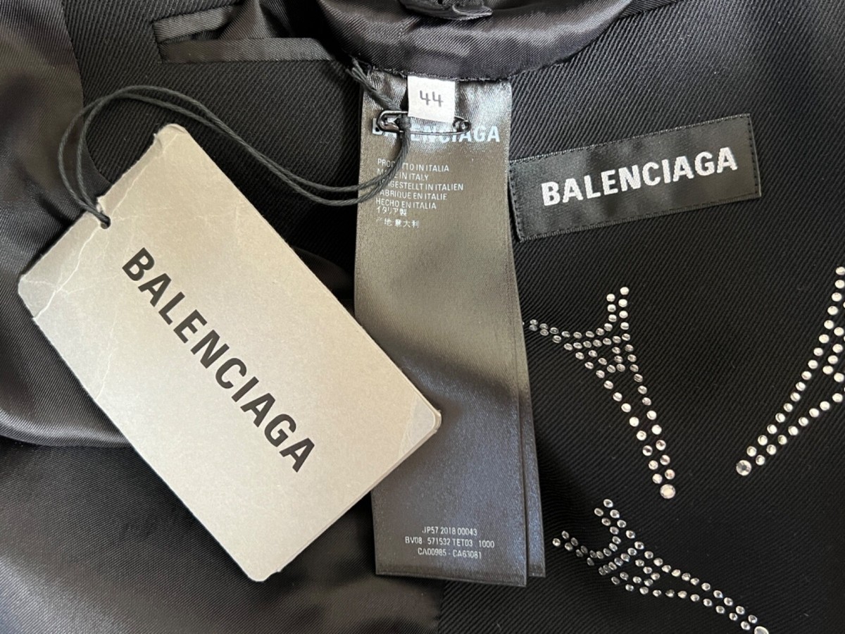 NWT Balenciaga Crystal Eiffel Tower Double Breasted Runway NWT Balenciaga Crystal Eiffel Tower Double Breasted Runway