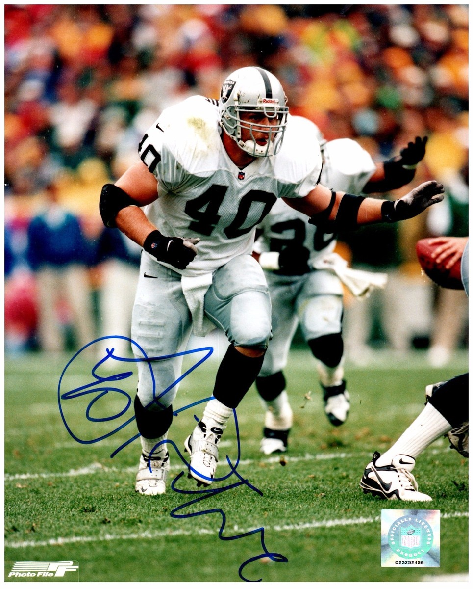 Jon Ritchie signed Oakland Raiders football 8x10 photo COA autographed Jon Ritchie signed Oakland Raiders football 8x10 photo COA autographed