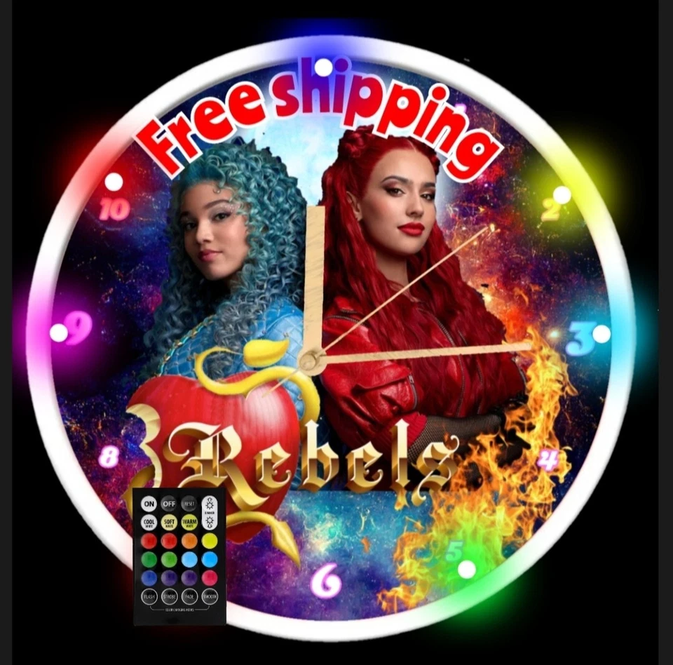 REBELS RGB LED Clock - Image 3 of 4