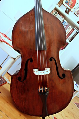 Alter Meister Deutscher Kontrabass, ca. 120 Jahre alt -Ein echtes Juwel!