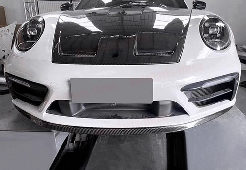 For Porsche 911 992 2020-2023 Carbon Fiber Front Bumper Lip Body Spoiler Lip - Picture 4 of 20
