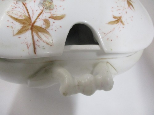 Vintage Carlsbad / Marx & Gutherz Covered Tureen , 10" x 7" - Picture 5 of 15