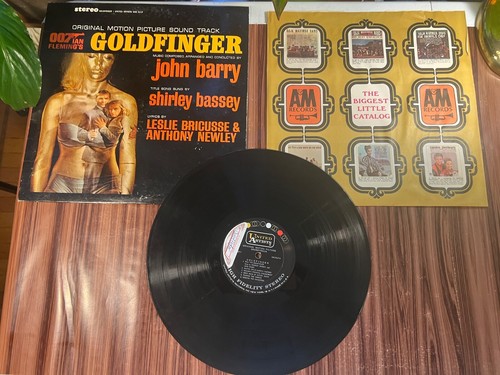 Goldfinger Original Motion Picture Soundtrack LP Vinyl 1964 James Bond 007 Movie - Picture 2 of 11