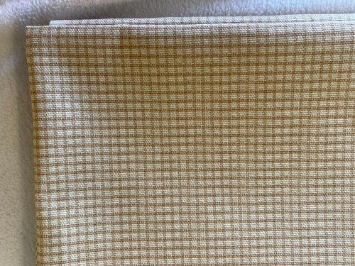 Fabric remnant Richloom yellow gold Tiny check plaid 1 3/4 yard unused - Picture 2 of 10