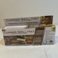 Non-Stick Copper Grill and Bake Mat 2 Packs New In Box