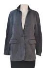 Lauren Ralph Lauren Black /Gray Houndstooth Jacket Blazer