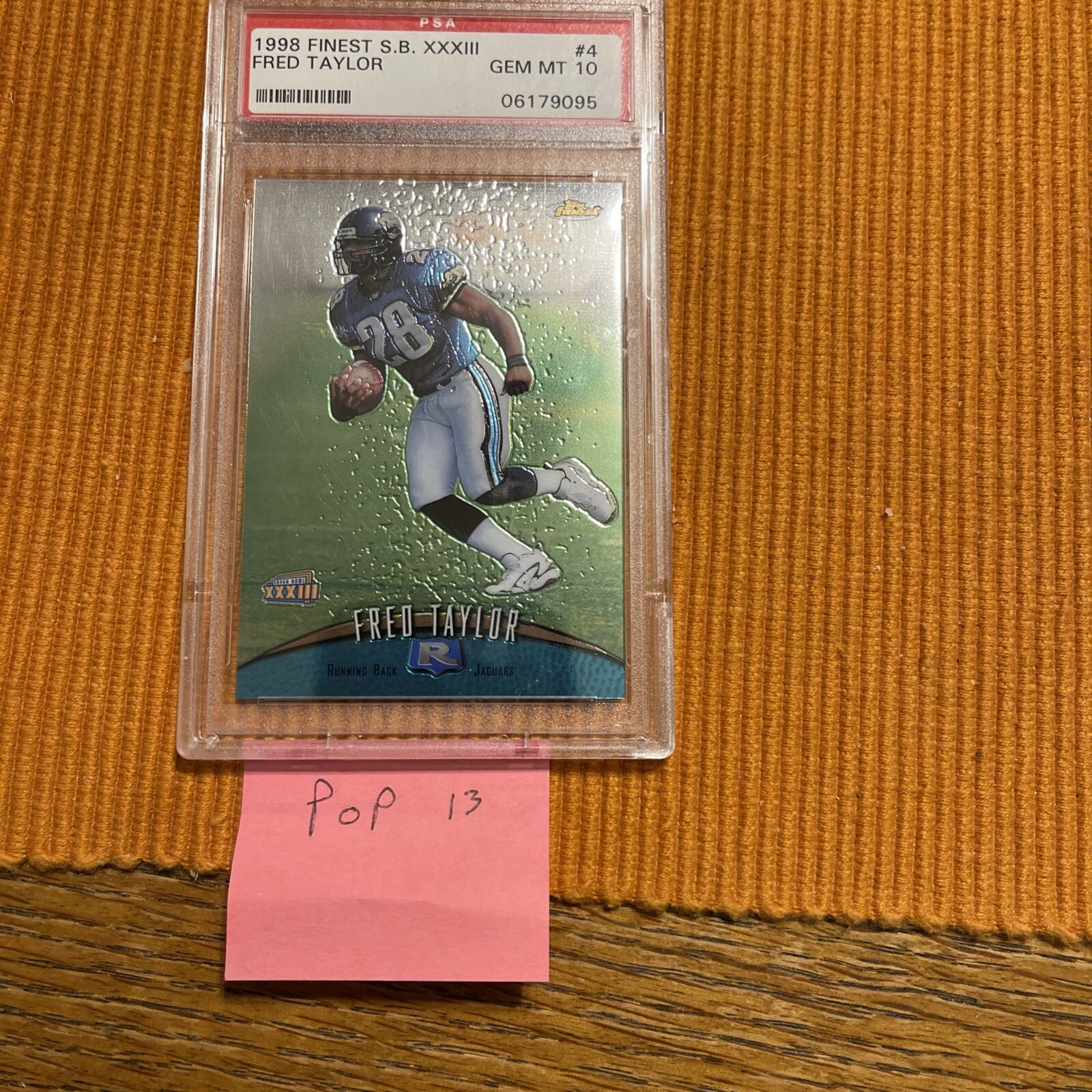 Fred Taylor Finest Super Bowl Promos #4 Base