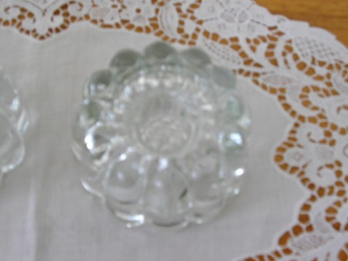 Princess House 3-in-1 Bubble Glass Candlestick Holders ~ Set of 2 ~ - Picture 5 of 7