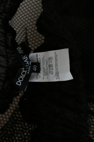 DOLCE & GABBANA Pants Polyester Black See Through Jogger IT38/US4/XS RRP $800 - Picture 5 of 7