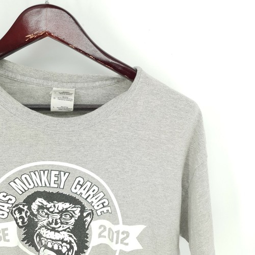 Gas Monkey Garage T Shirt Mens Large Facebook Fan 2012 Gray Short Sleeve - Picture 3 of 5