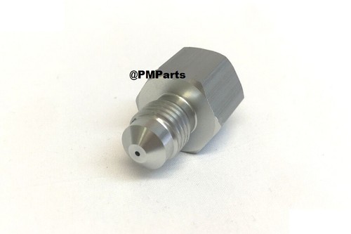 Universal Aluminum Oil Restrictor .075" Fitting -4AN Female To Male for Turbo  - Picture 2 of 3