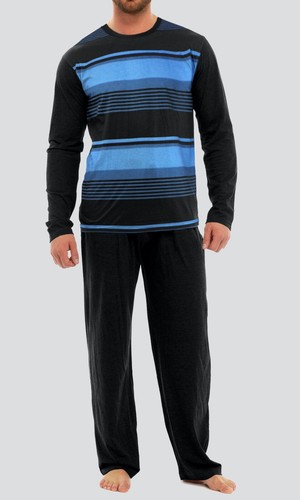 Conjuntos de pijamas para hombre PJ'S ropa de dormir ropa de salón manga larga algodón conjunto tallas S-4XL - Imagen 56 de 127