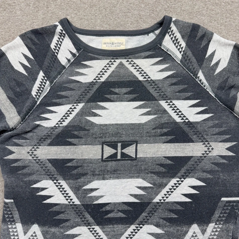 Ralph Lauren Gris Denim & Supply Mujer Sudadera Talla S Gris Suéter Occidental Foto 3 de 4