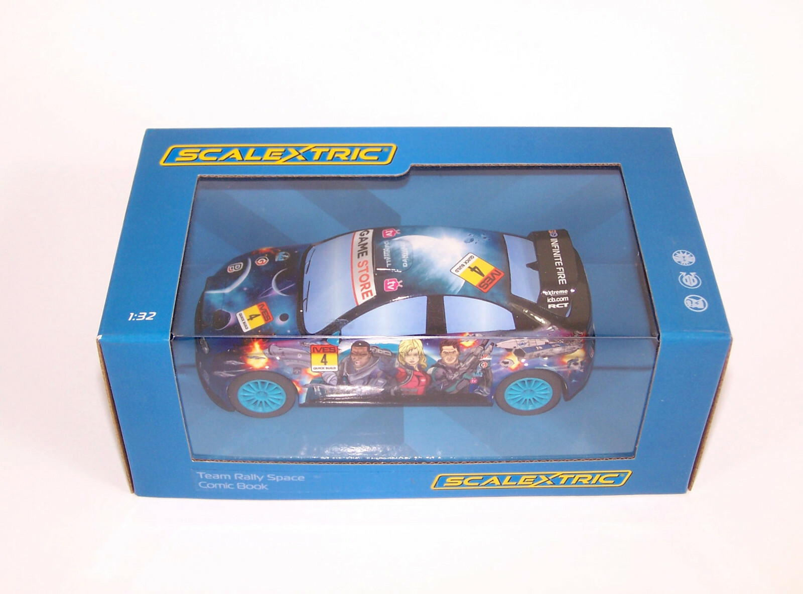 Scalextric C3962 Rally Team No.4 Space Comic Book - Slotcar 132