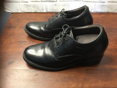 CALDEN Men’s Size 10 elevator 4” black leather Oxford style dress shoes - Afbeelding 4 van 11